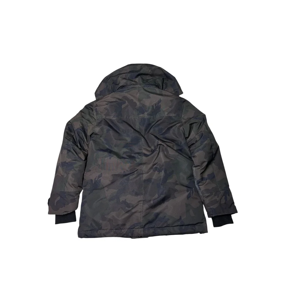 Diesel Boys Camo Hooded Parka Jacket Size 8 Only‎ The Brave Winter Coat Green